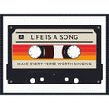 Mix Tape By Wild Apple Portfolio Framed Canvas Wall Art Print