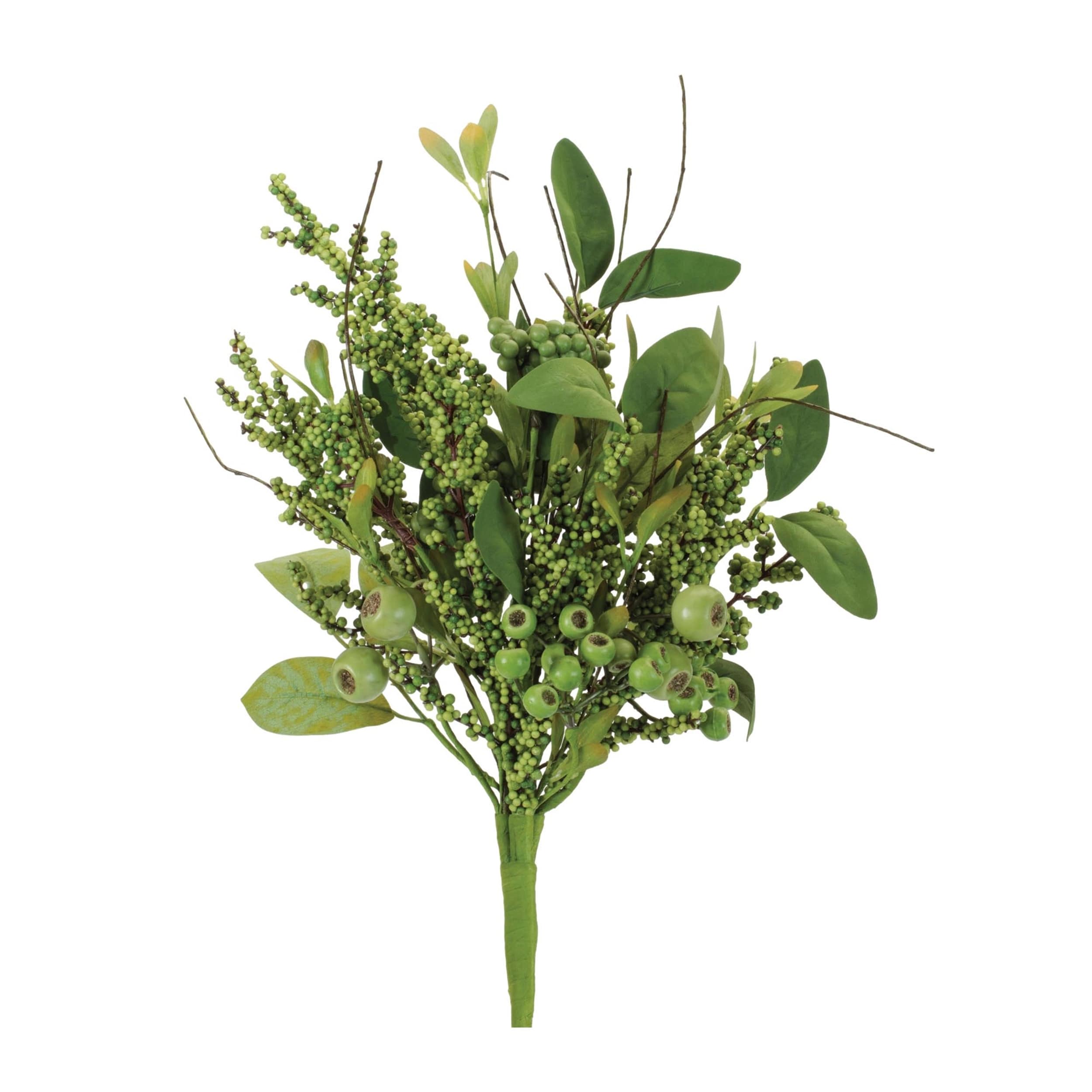 Mixed Berry Decorative Bush Set Of 2