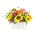 Mixed Floral With Sunflowers Roses And Begonias 18