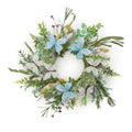 Mixed Pansy And Butterfly Candle Ring 17 D