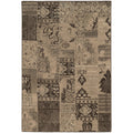 Mixed Persian Brown Tan Rug 67 X 96 67 X 96