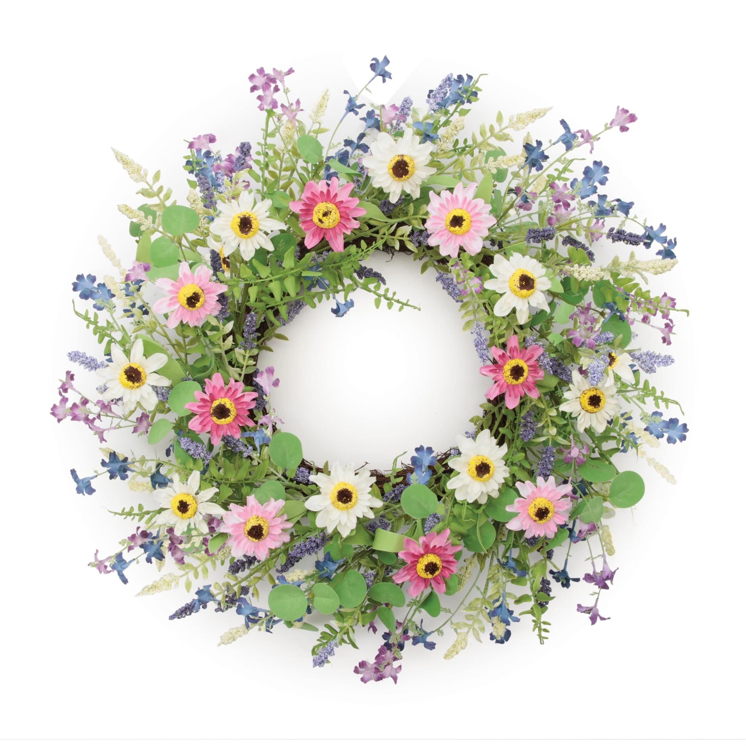 Mixed Wildflower Floral Wreath 24 D