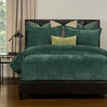 Mixology Padma Velvet 7 Piece Bedcap Comforter Set