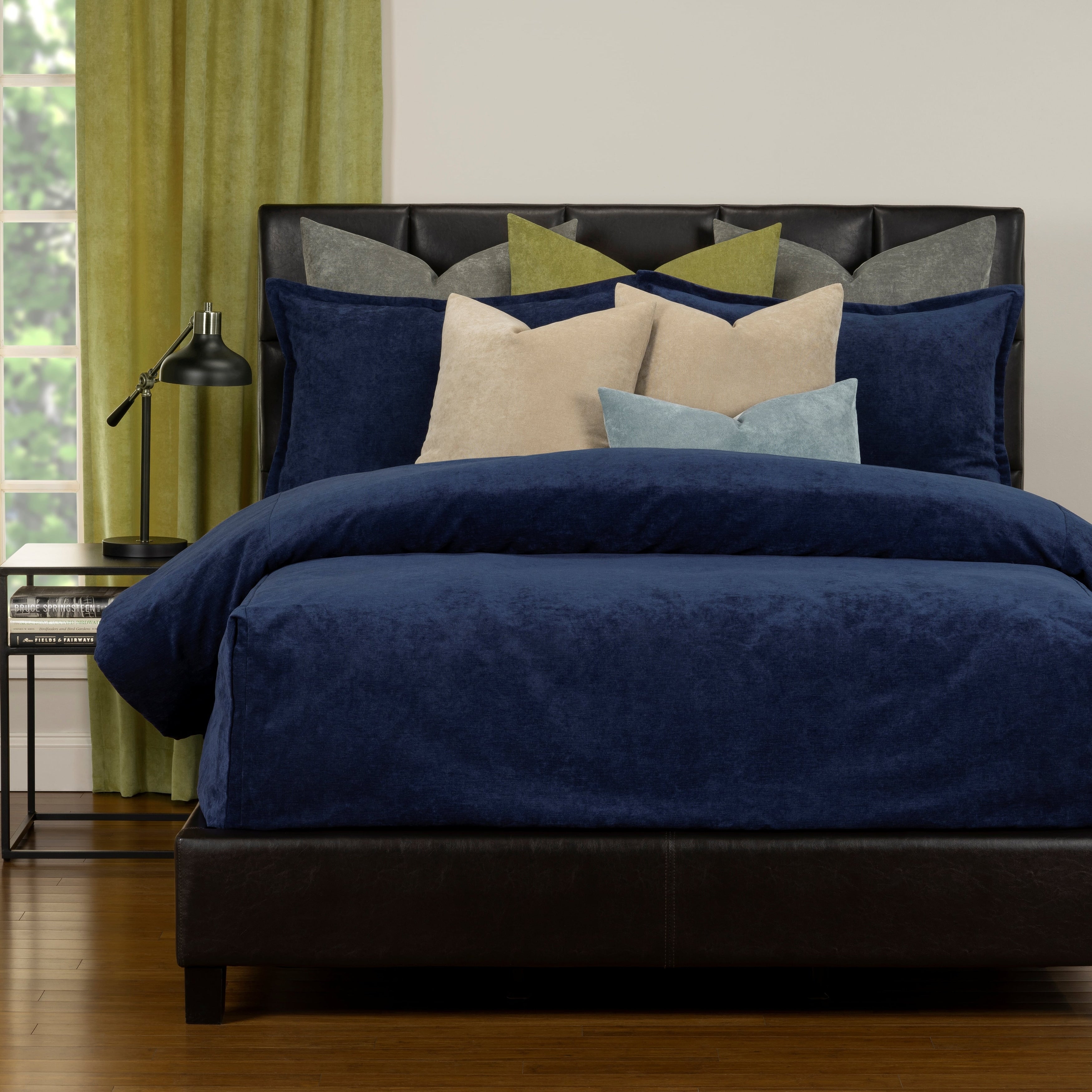 Mixology Padma Velvet 9 Piece Bedcap Comforter Set