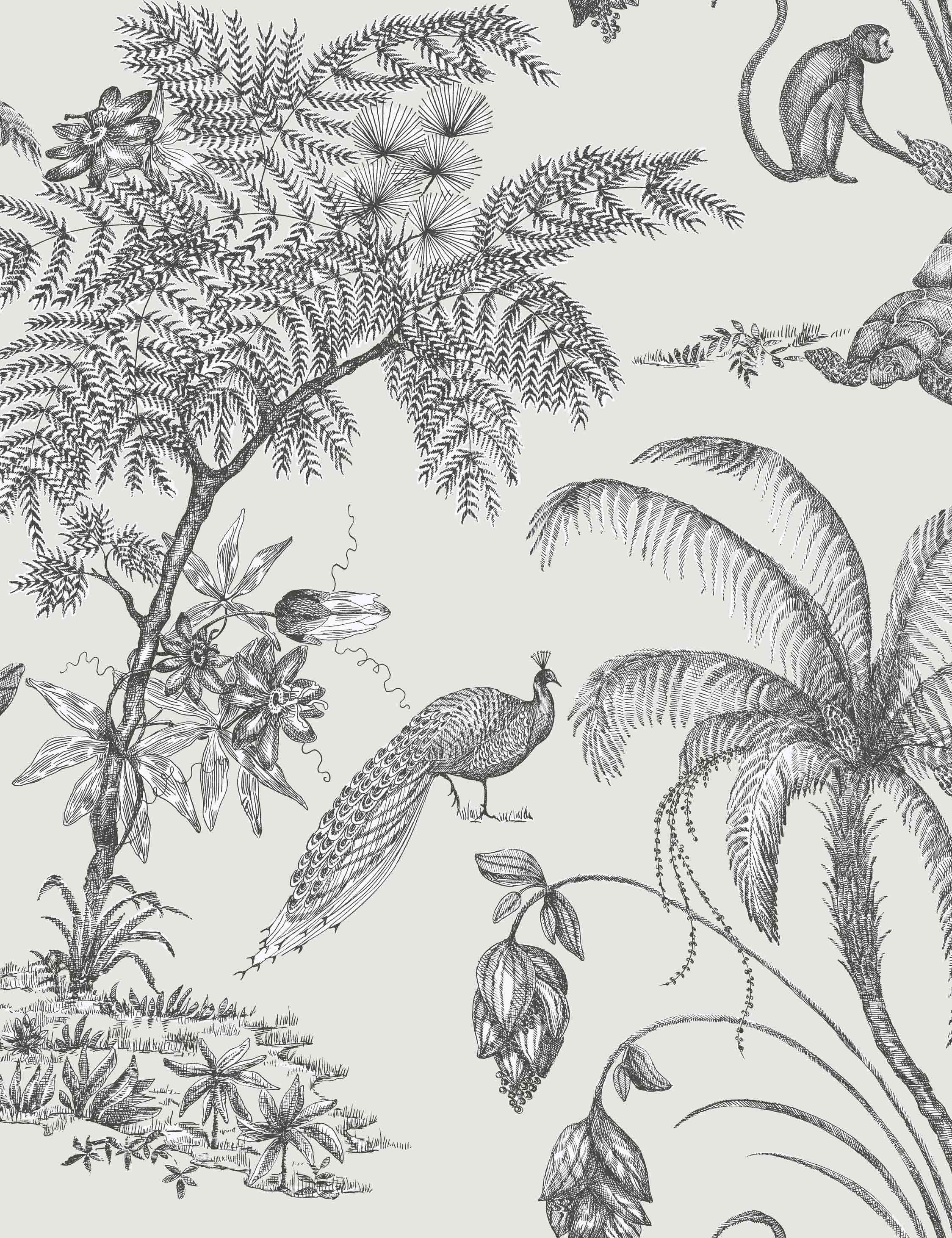 Scalamandre MOA Wallpaper Swatch by Sandberg, Sandstone