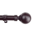 Instyledesign Mocha Sphere Adjustable Curtain Rod Set