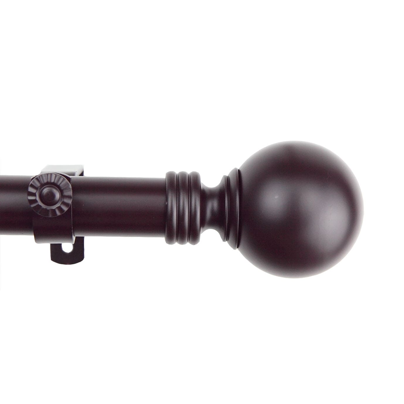 Instyledesign Mocha Sphere Adjustable Curtain Rod Set