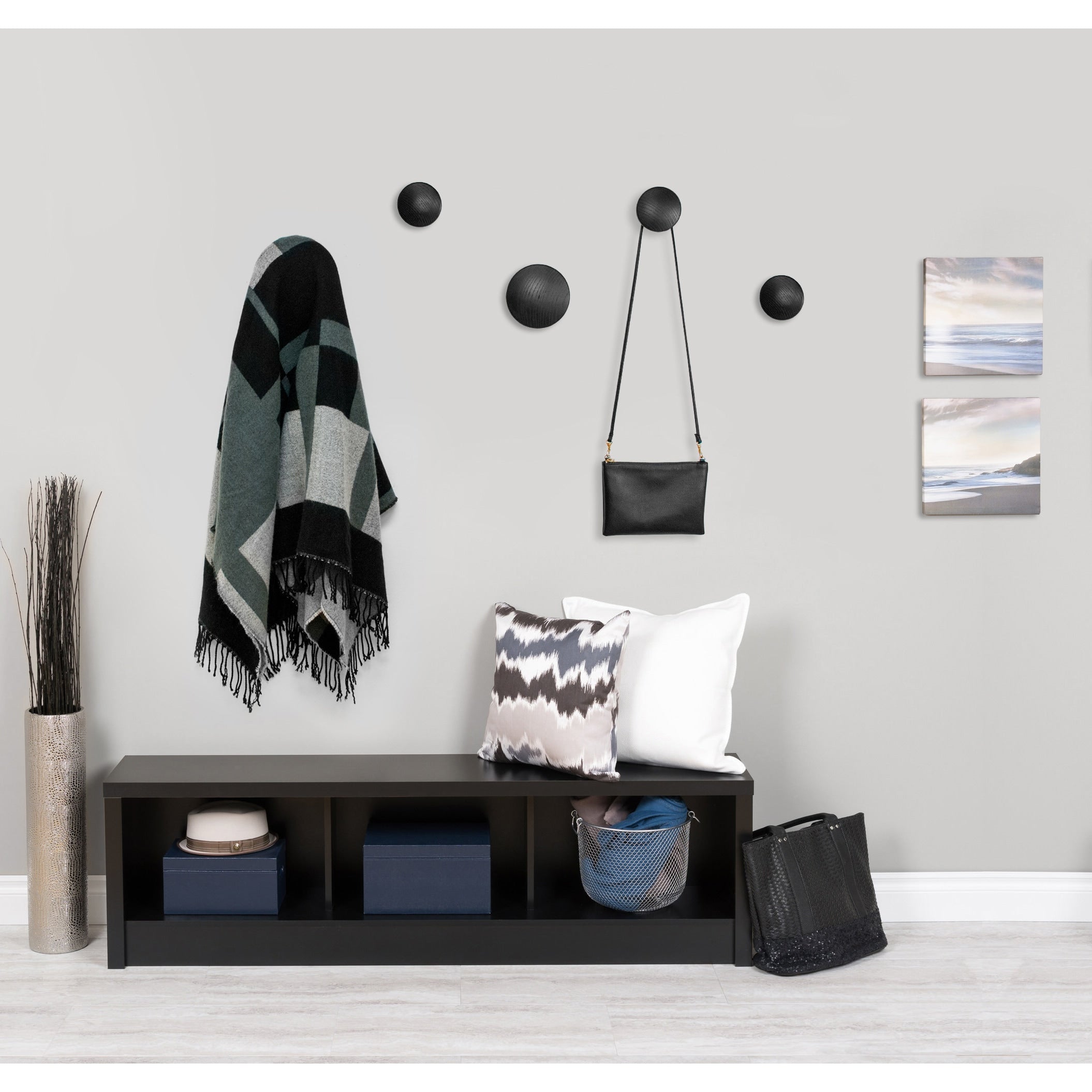 Mod Made Wall Button Coat Rack Hooks