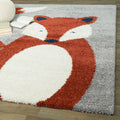 Mod Tod Fluffy Fox Kids Area Rug