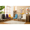 Mod Urban Solid Wood Upholstered Parson Chairs Set Of 2