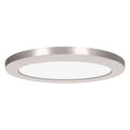 Modplus 12 Inch Brushed Steel 120V Led Round Flush Mount