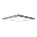 Modplus 12 Inch Brushed Steel 120V Led Square Flush Mount
