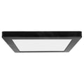 Modplus 9 Inch Black Led Square Flush Mount With Acrylic Lens