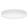 Modplus 9 Inch White Led Round Dimmable Flush Mount With Acrylic Lens