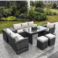Moda 7 Piece Outdoor Sofa Set Wicker Patio Sectional Furniture