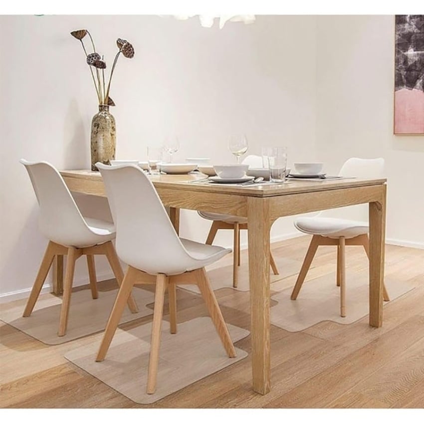Moda Plus Home Office Pvc Chair Mat Lip Shape Leather Pattern