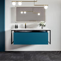 Eviva Modena 51 In. Wall Mounted Teal Vanity