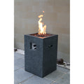 Modeno Arden Black Concrete Color Propane 40 000 Buts Fire Column