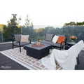 Modeno Branford Black Concrete Color Natural Gas Fire Table