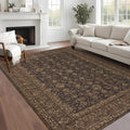 Modern 10X13Area Rug Boho Vintage Floral Print Low Pile Rug 23 X 12 Runner
