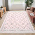 Modern 10X13Area Rug Floral Geometric Soft Foldable Washable Rug 23 X 12 Runner