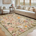 Modern 10X13Area Rug Pastoral Floral Snake Pattern Boho Rug 23 X 12 Runner
