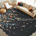 Modern 10X13Area Rug Pastoral Insect Pattern Washable Rug For Kids 23 X 12 Runner