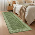 Modern 2X6Area Rug Irregular Grid Thin Low Pile Area Rug 23 X 12 Runner