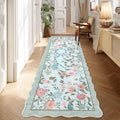 Modern 2X6Area Rug Pastoral Floral Snake Pattern Boho Rug 23 X 12 Runner