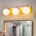Modern 3 4 Light Bathroom Vanity Light With Opal Glass Globe