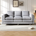 Modern 3 Seater Sofa 79.5 Sofa Couch Upholstered Sofa With Dual Layer Seat Cushions For Living Room