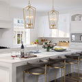 Modern 4 Lights Pendant Lighting Chandelier Light Fixture For Kitchen Dining Room W14 Xh28.3