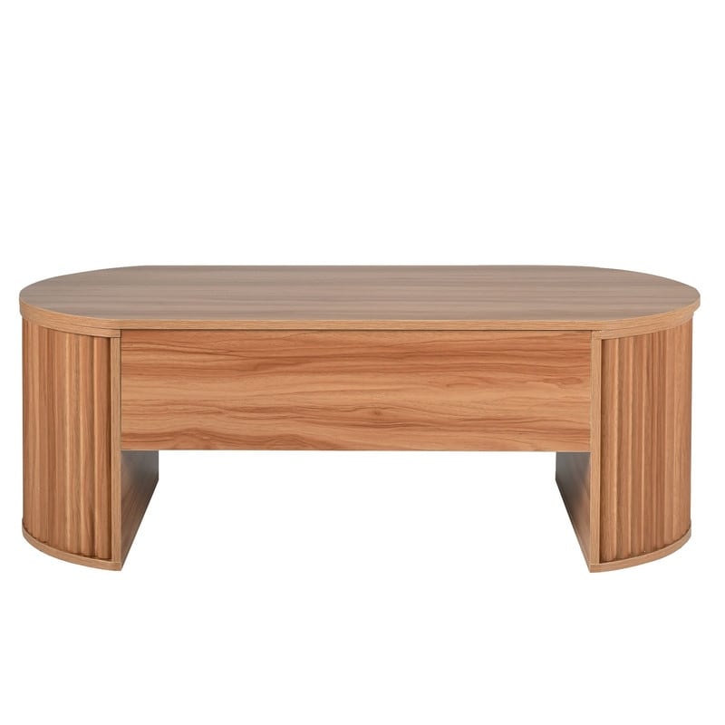 Modern 47.2 Lift Top Coffee Table With Hidden Compartment And Hydraulic Mechanism For Versatile Living Spaces