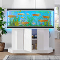 Modern 55 75 Gallon Fish Tank Stand With Power Outlet 4 Ac 2 Usb Ports Heavy Duty Aquarium Stand With Cabinet 880Lbs Capacity