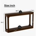 Modern 55.1 Wooden Console Table Sofa Table For Entryways And Living Room