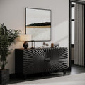Modern 59 Buffet Cabinet With Solid Wood Leg For Kitchen Dining Living Room Entryway