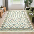Modern 5X7Area Rug Floral Geometric Soft Foldable Washable Rug 23 X 12 Runner