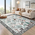 Modern 5X7Area Rug Jungle Adventure Washable Rug For Kids Room 23 X 12 Runner