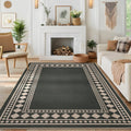Modern 5X7Area Rug Minimalist Geometric Pet Friendly Area Rug 23 X 12 Runner
