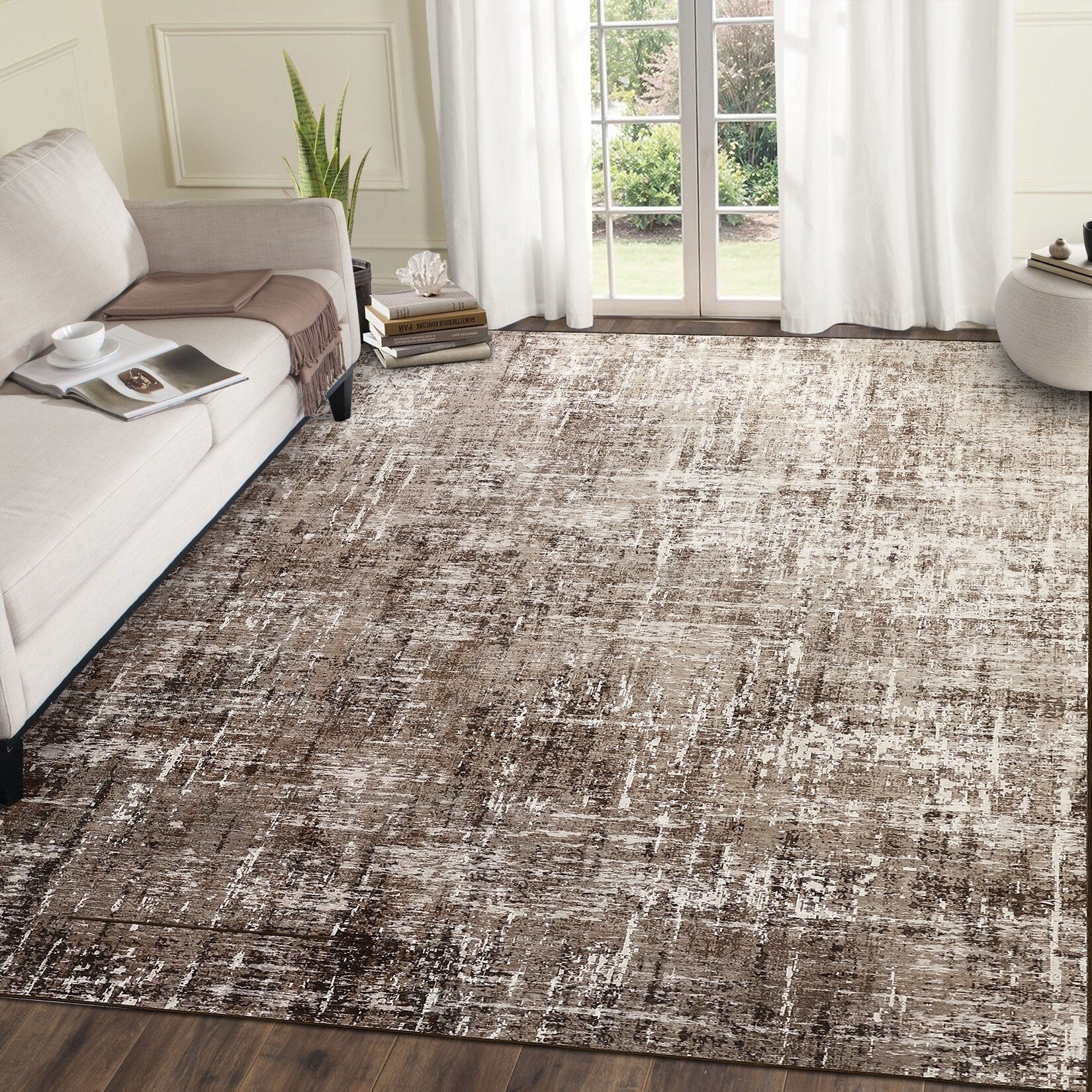Modern 5X7Area Rug Modern Gradient Thin Non Shed Washable Rug 23 X 12 Runner