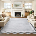 Modern 5X7Area Rug Solid Color Low Pile Stain Resistant Rug 23 X 12 Runner
