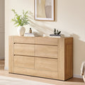 Modern 6 Drawers Dresser Chest Of Drawers Handleless Thick Design