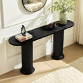 Modern 62.99 Console Table Entryway Table With Round Legs For Living Room Hallway