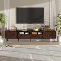 Modern 78 Tv Stand For Tvs Up To 85 Entertainment Center Tv Media Console Table With 2 Drawers And Cabinets
