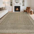 Modern 8X10Area Rug Architectural Geometric Low Pile Washable Rug 23 X 12 Runner
