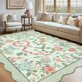 Modern 8X10Area Rug Pastoral Floral Snake Pattern Boho Rug 23 X 12 Runner