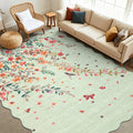Modern 8X10Area Rug Pastoral Insect Pattern Washable Rug For Kids 23 X 12 Runner