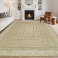 Modern 9X12Area Rug Architectural Geometric Low Pile Washable Rug 23 X 12 Runner