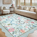 Modern 9X12Area Rug Pastoral Floral Snake Pattern Boho Rug 23 X 12 Runner