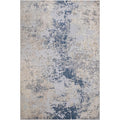 Modern Abstract Dakota Light Gray Blue Rug